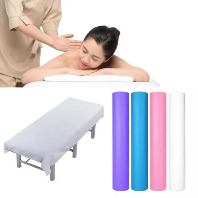 Disposable Bed Sheet Roll, Massage Tables Disposable Bed Sheets Covers Non-Woven Fabric