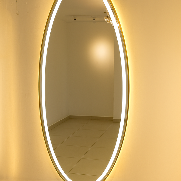 Wall Mounted Barber Shop Mirror LED
