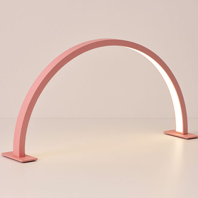 Pink Half Moon Nail Light