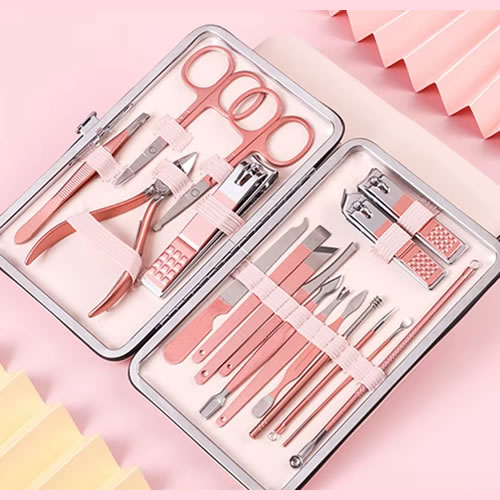 Manicure Sets 18Pcs Professional Stainless Steel Nail Clippers Pedicure Kit