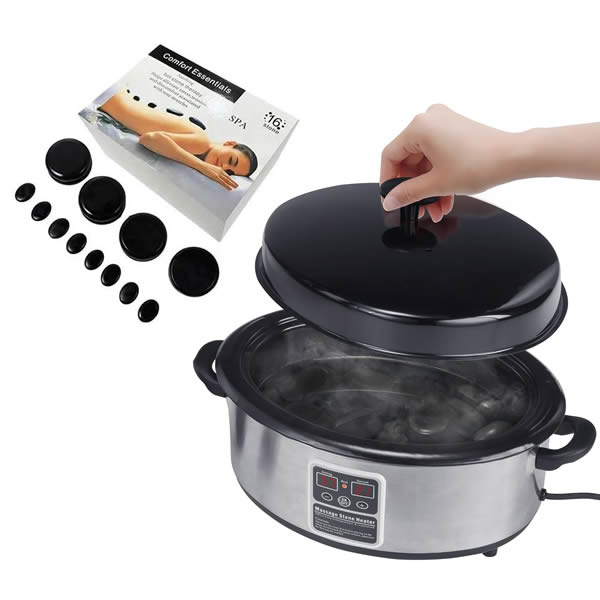 Massage Hot Stone Heat Device with Digital Control with 16 stones